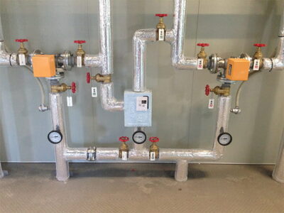 ミキシングバルブによる、温度バランスコントロールシステム