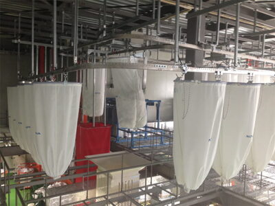 バッグシステムによる効率化で、生産性アップ!(写真はKSC社製)